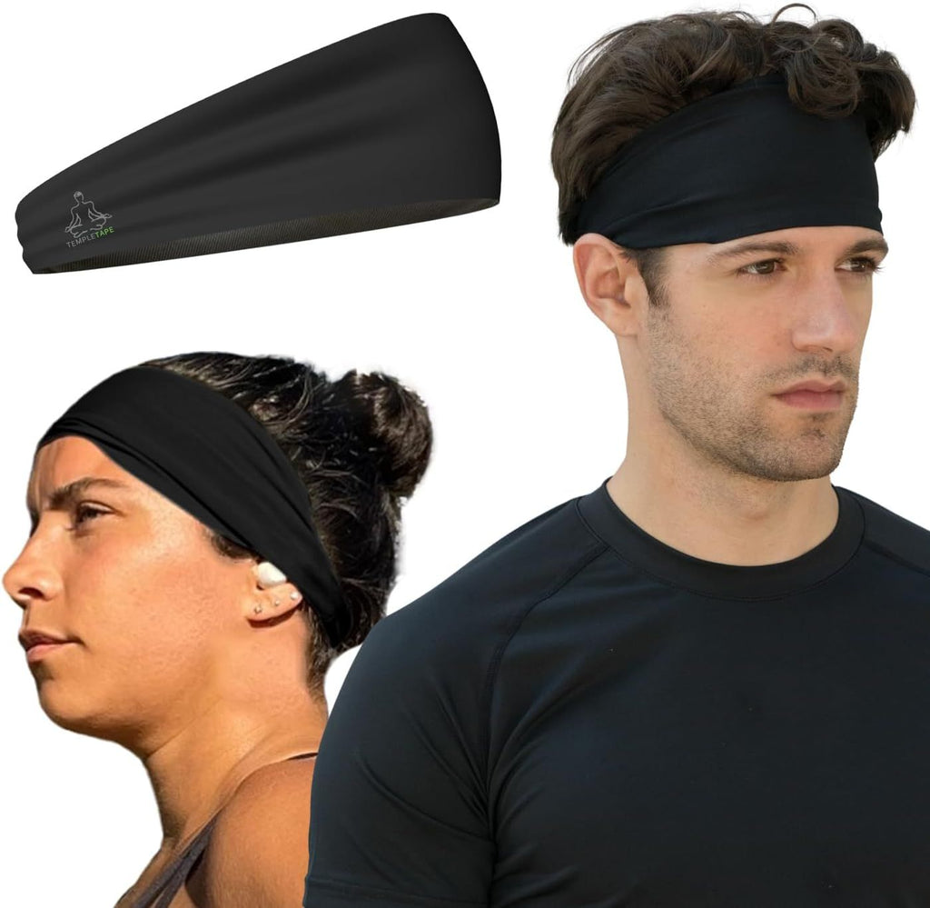 Sweat Band Workout Headbands for Women and Men - Sweatbands for Men - Moisture Wicking Sports Sweat Bands Headbands for Women, Running,Cycling,Yoga,Football Headband