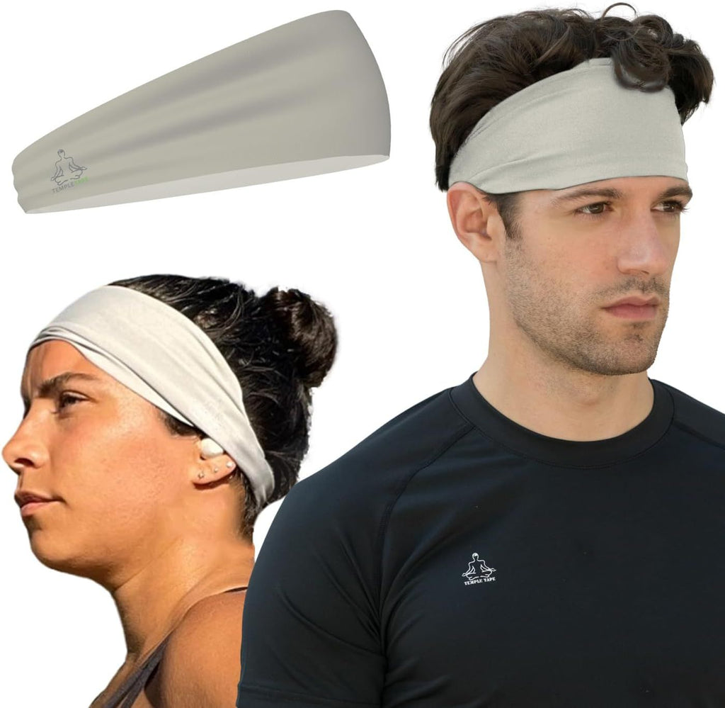 Sweat Band Workout Headbands for Women and Men - Sweatbands for Men - Moisture Wicking Sports Sweat Bands Headbands for Women, Running,Cycling,Yoga,Football Headband