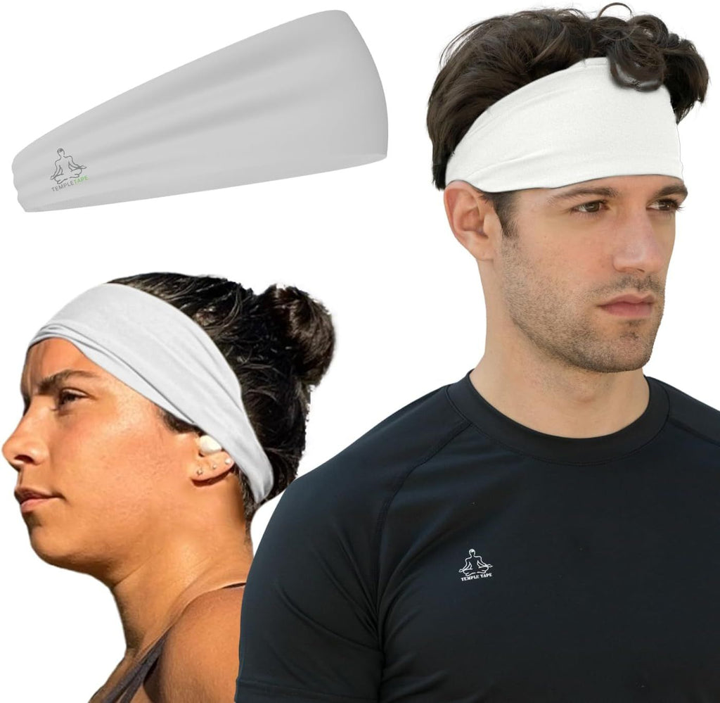 Sweat Band Workout Headbands for Women and Men - Sweatbands for Men - Moisture Wicking Sports Sweat Bands Headbands for Women, Running,Cycling,Yoga,Football Headband