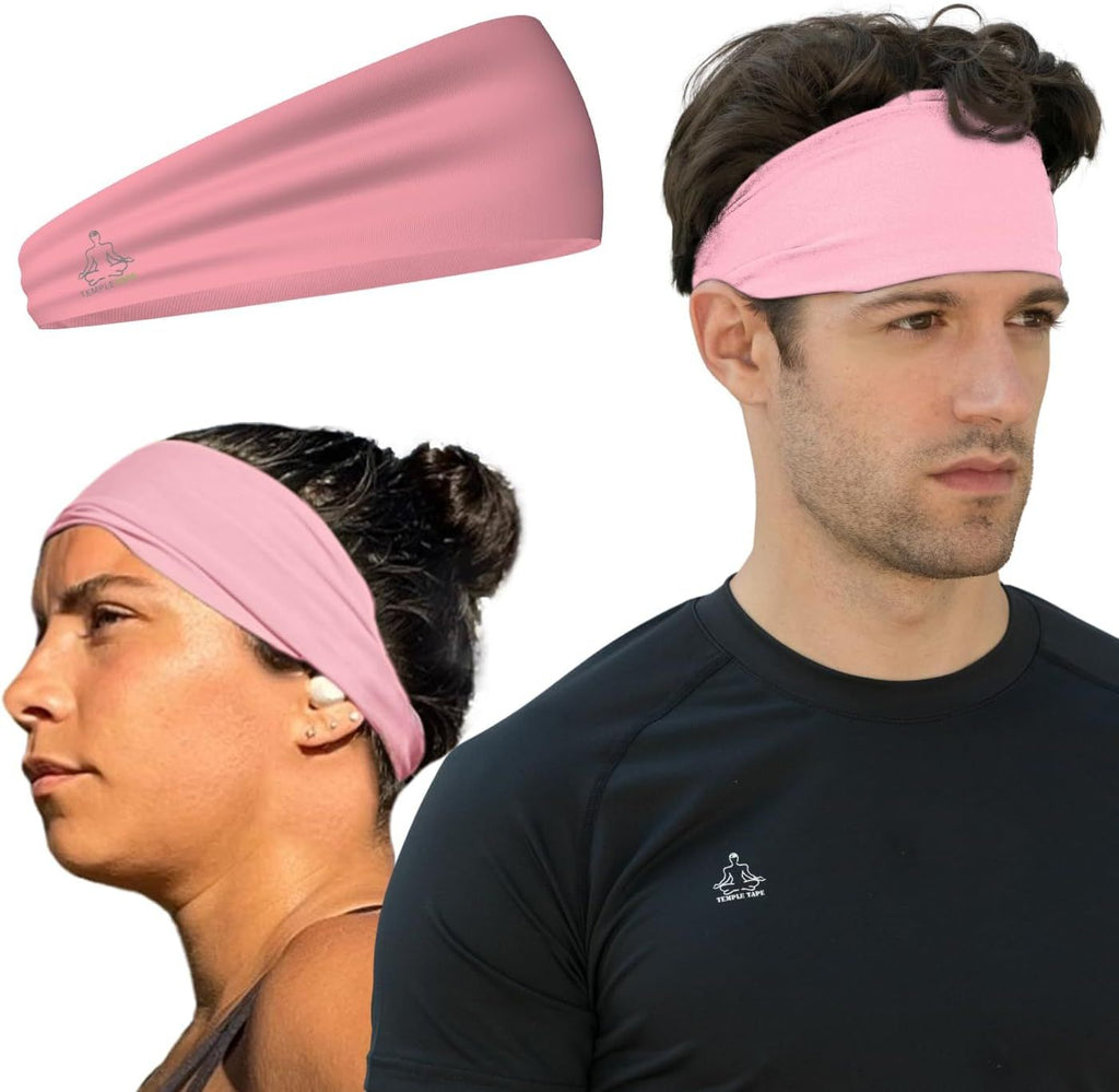 Sweat Band Workout Headbands for Women and Men - Sweatbands for Men - Moisture Wicking Sports Sweat Bands Headbands for Women, Running,Cycling,Yoga,Football Headband