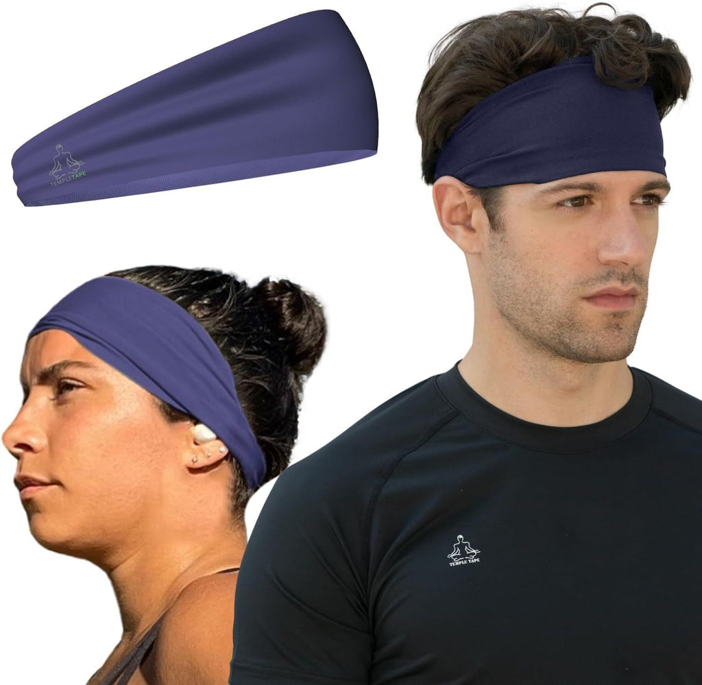 Sweat Band Workout Headbands for Women and Men - Sweatbands for Men - Moisture Wicking Sports Sweat Bands Headbands for Women, Running,Cycling,Yoga,Football Headband