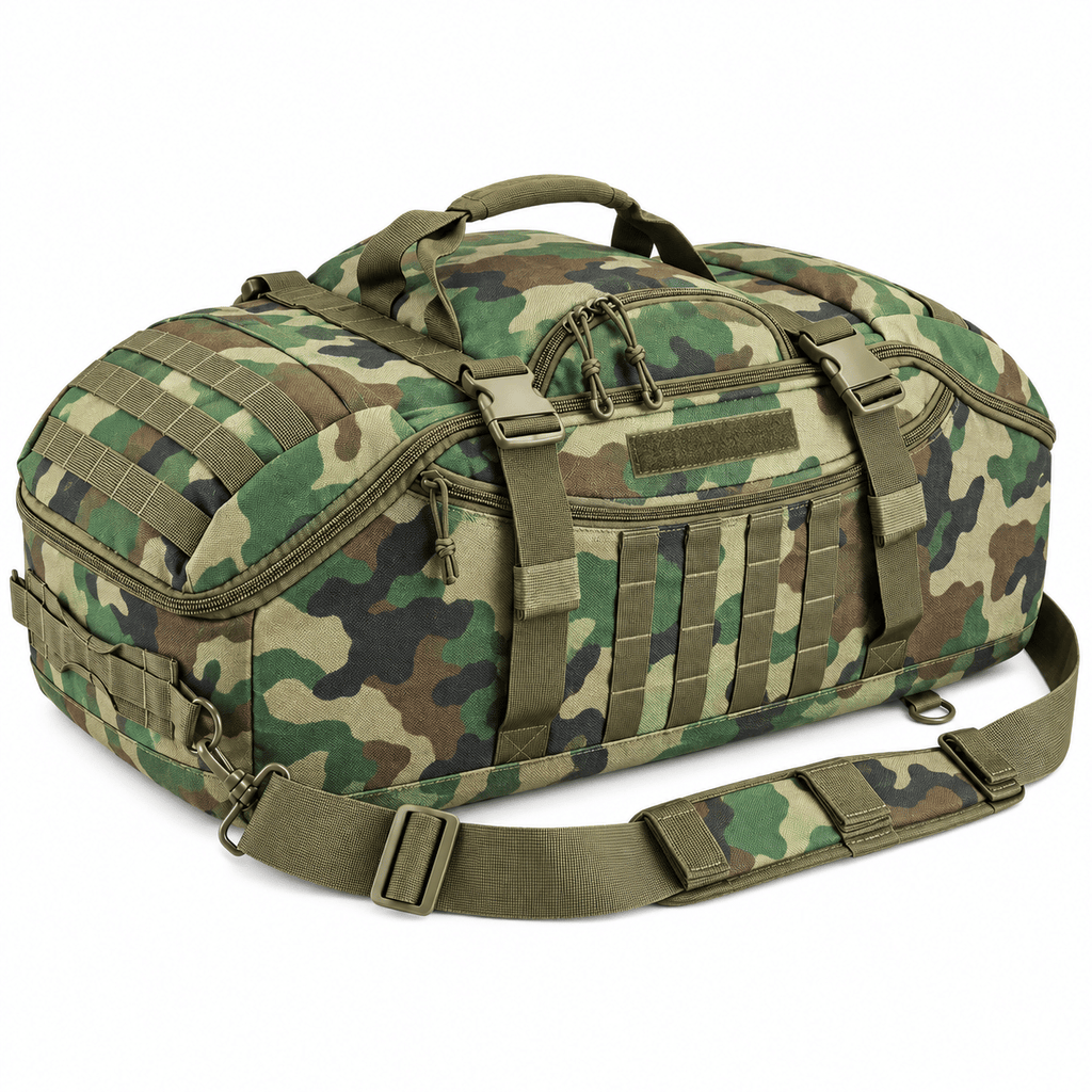 Tactical 65L Large Duffle Bag, 3-in-1 Tactical Backpack MOLLE Pack for Sports, Gym, Outdoor