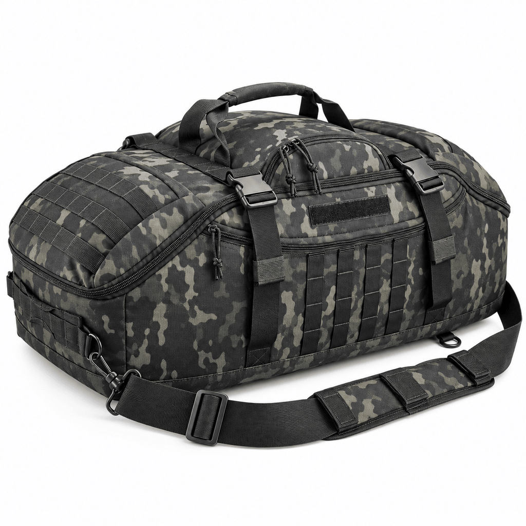 Tactical 65L Large Duffle Bag, 3-in-1 Tactical Backpack MOLLE Pack for Sports, Gym, Outdoor