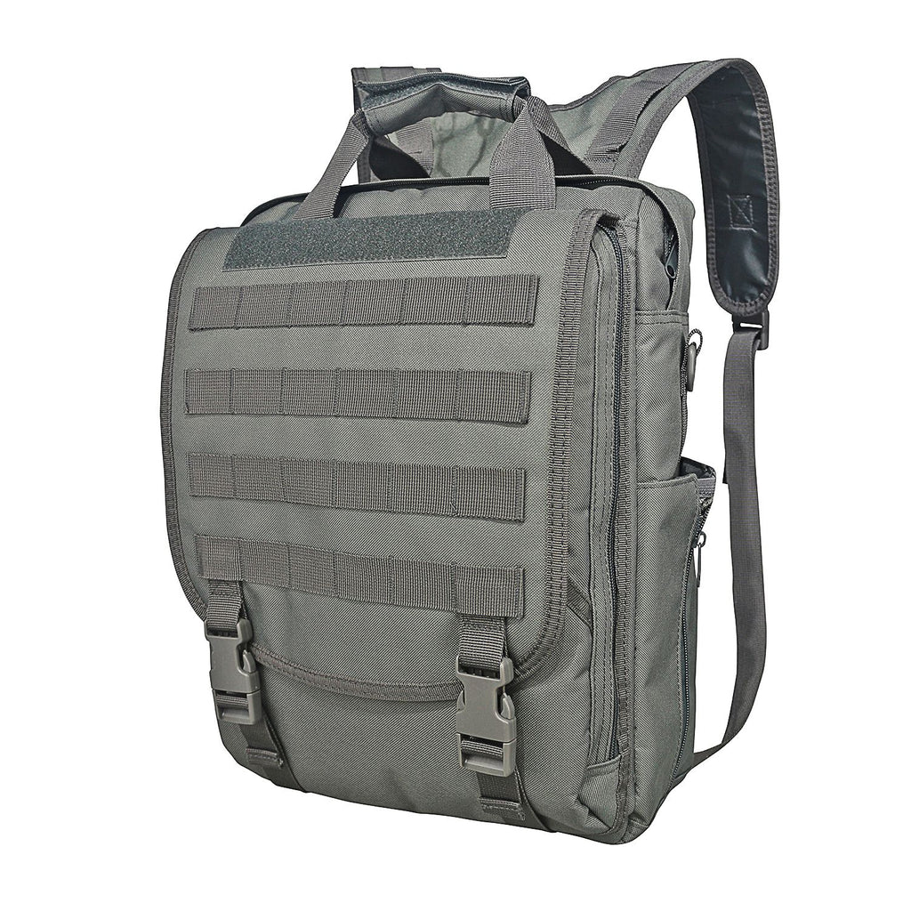 Tactical Backpack, 14-Inch Compact Molle Backpack with Multiple Compartments, 3-Way Carry Daypack for Outdoor, Hiking, Camping and Travel