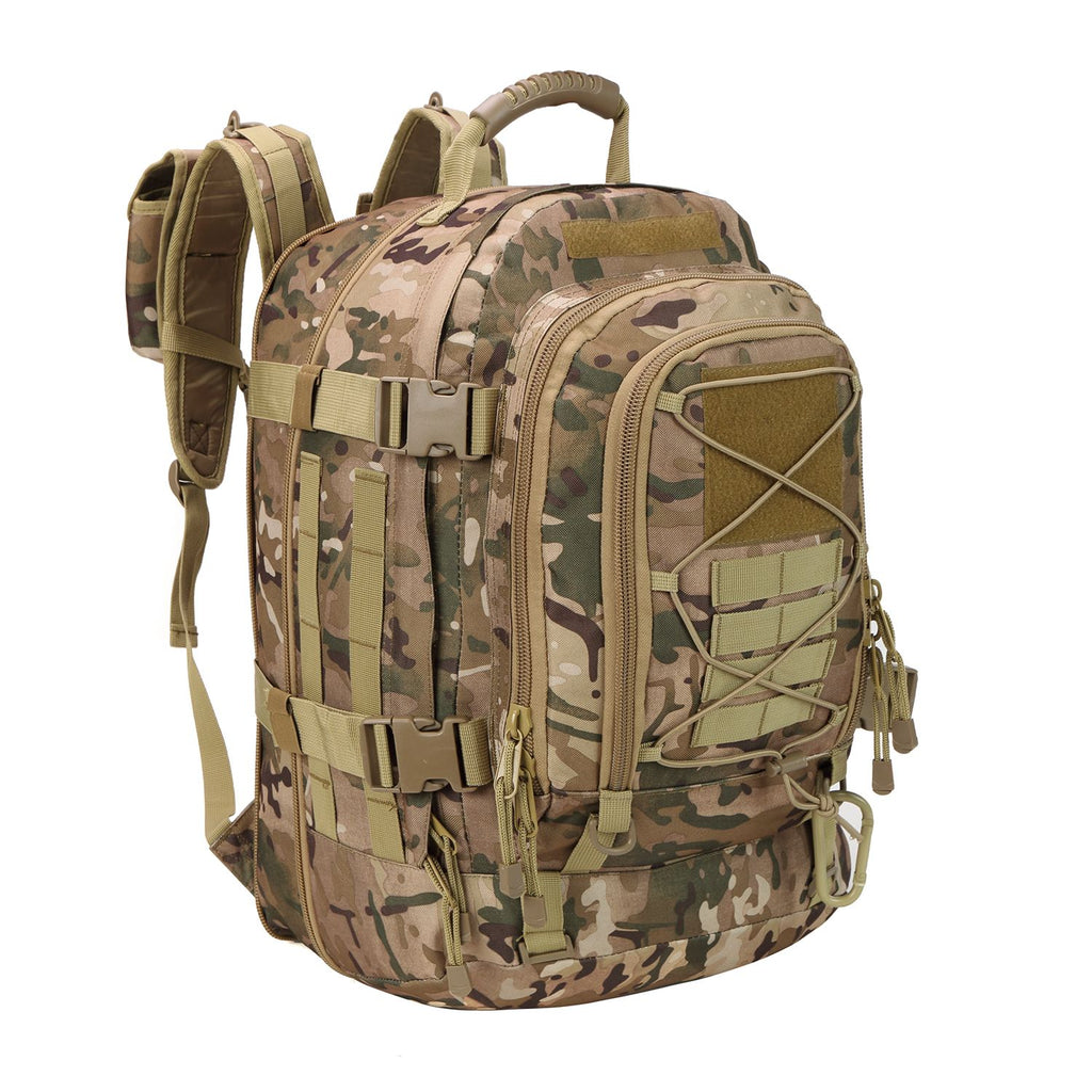 Tactical Backpack 3 Day Assault Pack, Expandable Military Bug Out Bag,Large-capacity army daypack expands for extra gear, ideal for outdoor hiking, hunting, camping, and travel