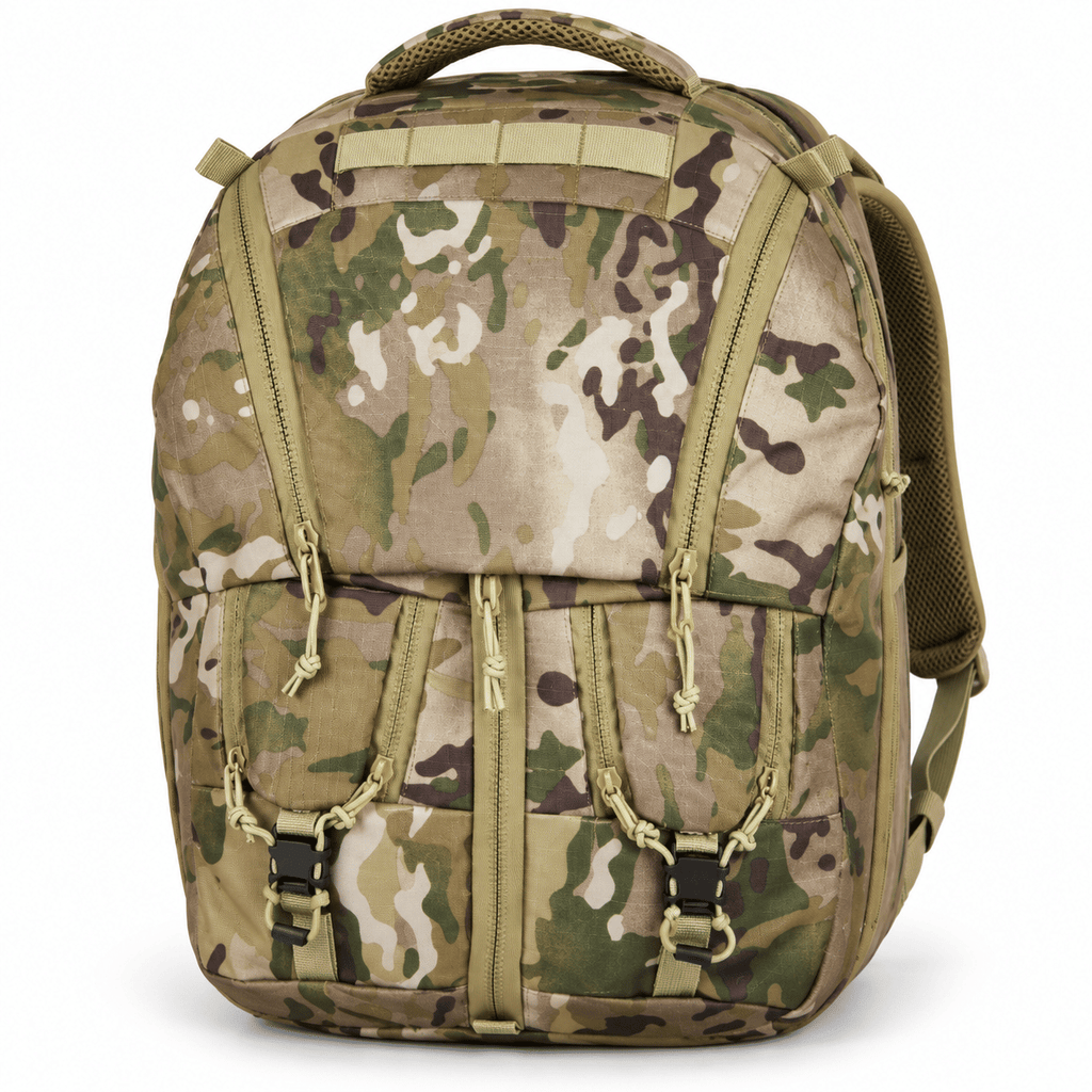 Tactical Backpack for Men, Multi-Compartment Hiking and Travel Daypack