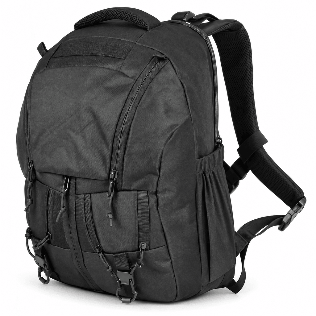 Tactical Backpack for Men, Multi-Compartment Hiking and Travel Daypack