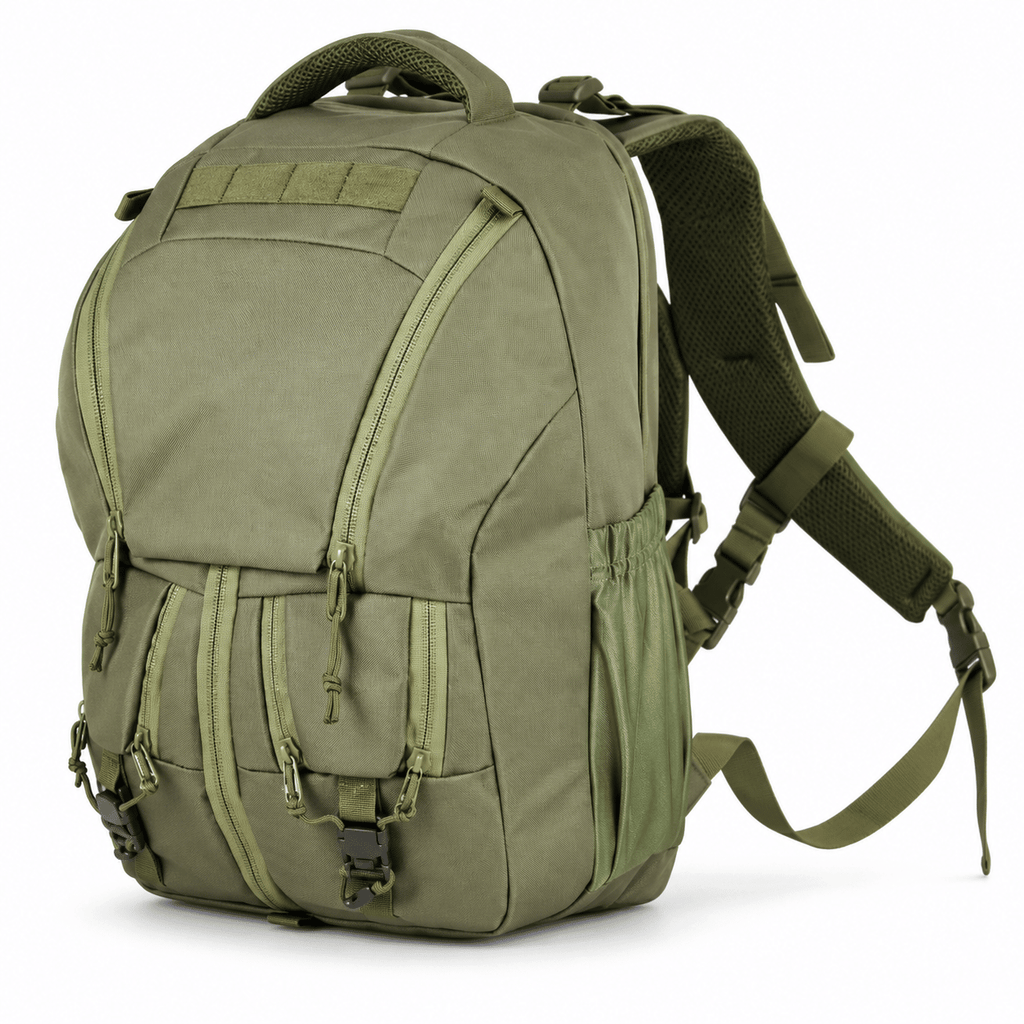 Tactical Backpack for Men, Multi-Compartment Hiking and Travel Daypack