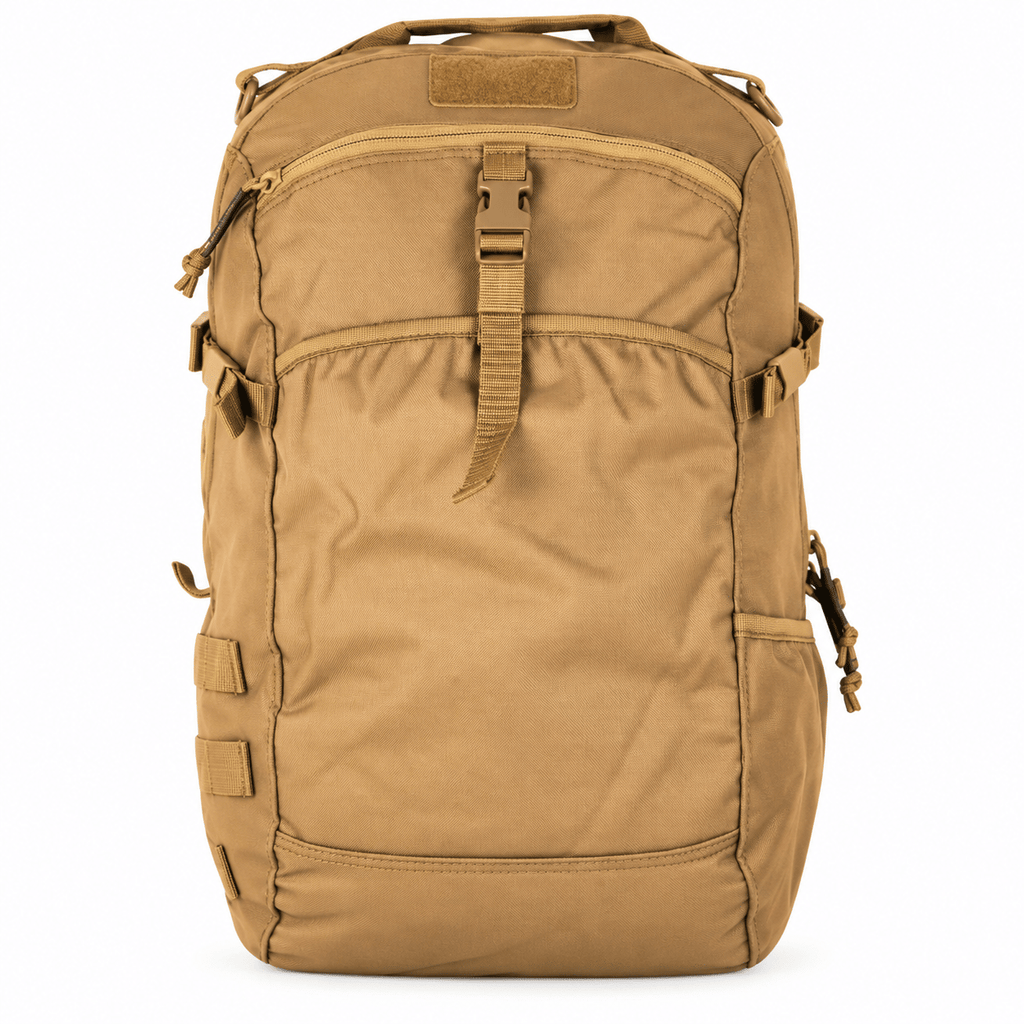Tactical Backpack with Front Zip Pocket, Side Straps and Top Handle for Gym, Travel and Everyday Carry