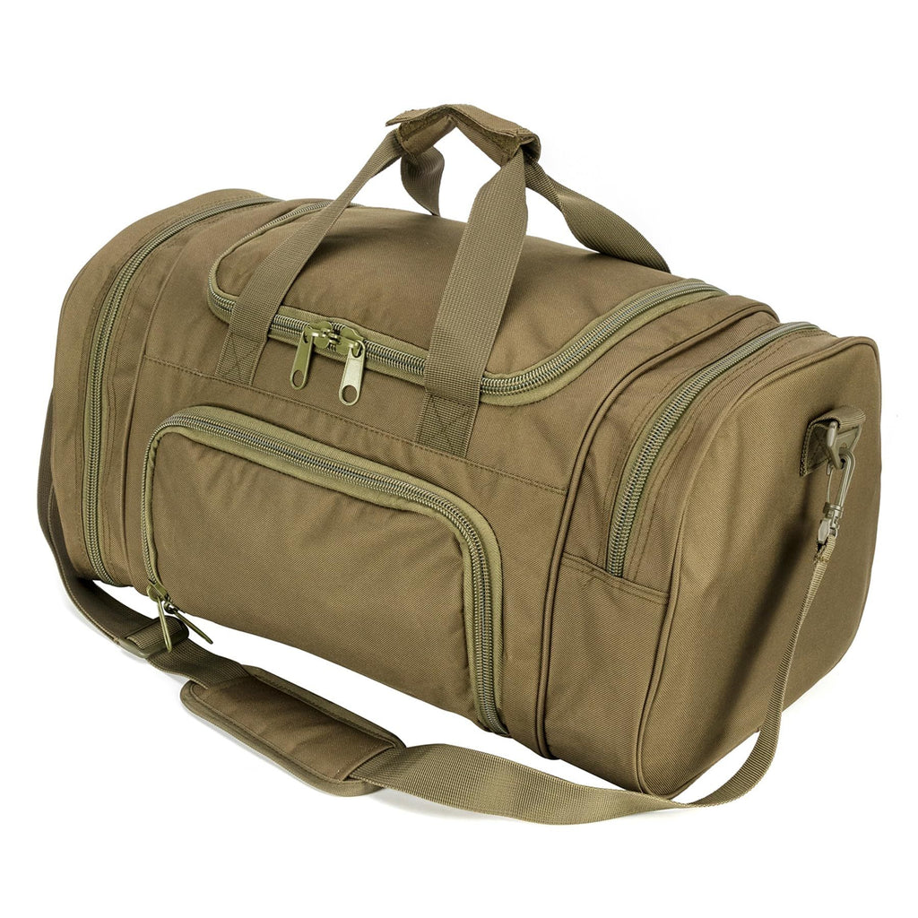 Tactical Gym Duffel Bag for Men Women 20×12×11 with Separate Shoe Compartment Built for sports, travel, camping, and hunting, with easy carry and organized space for clothes and daily gear