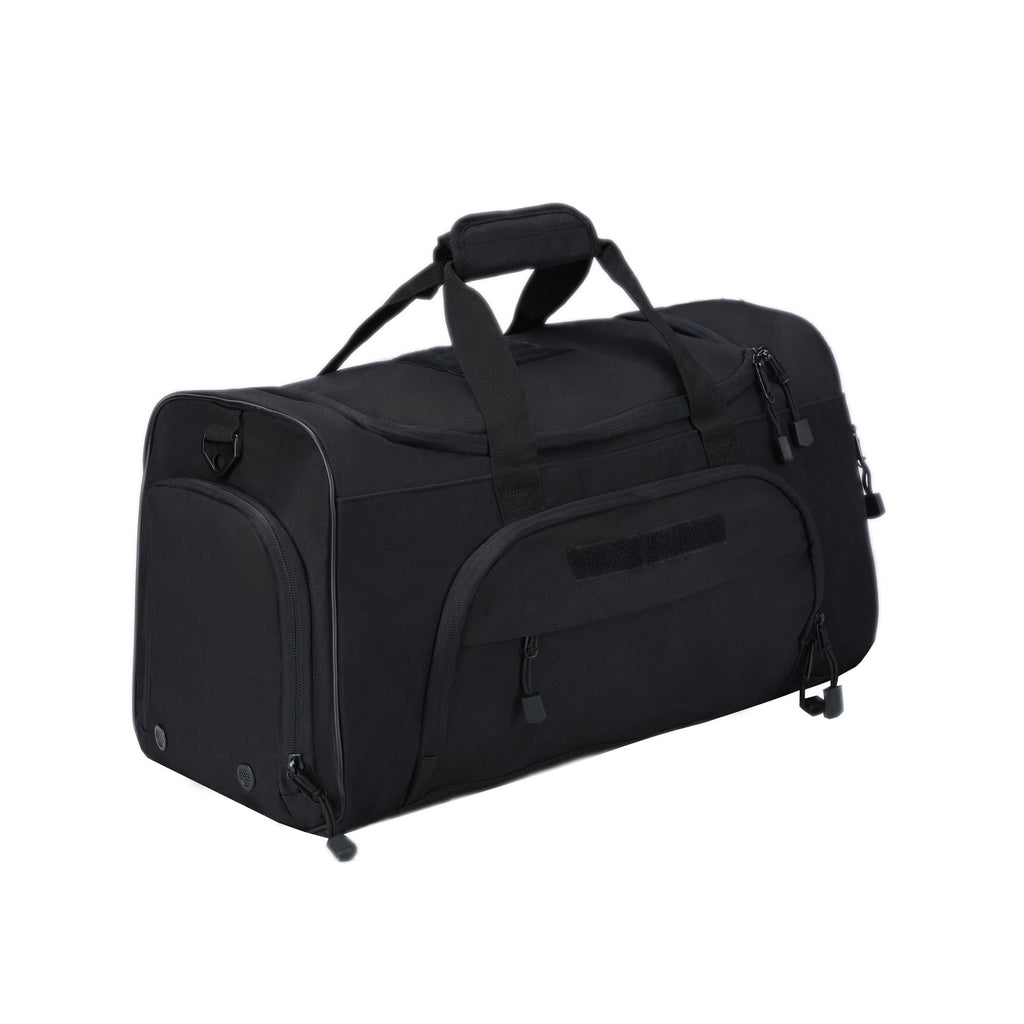Tactical Gym Duffel Bag for Men Women,Carry on Bag 21 ×10×13 with Separate Shoe Compartment,Built for sports, travel, camping, and hunting, with organized space for clothes and daily gear