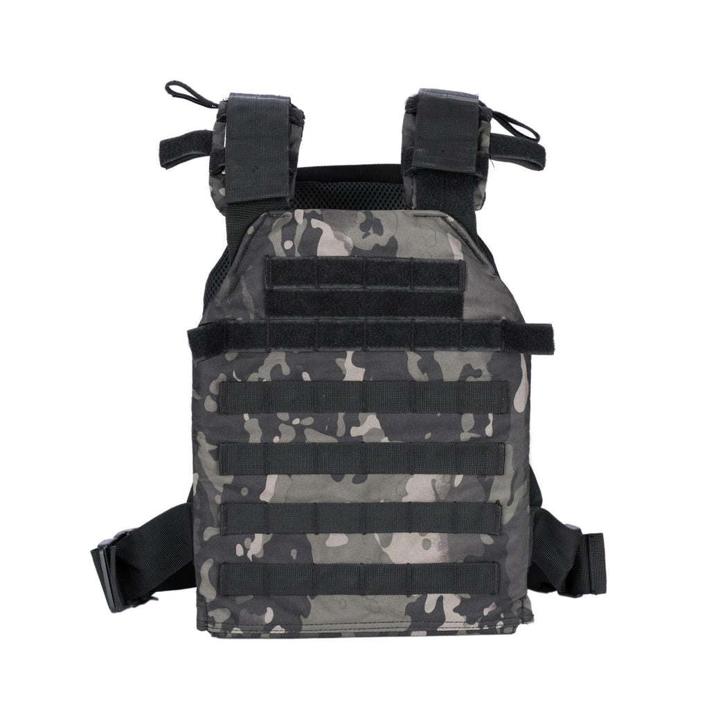 Tactical Weighted Vest for Men and Women, Quick-Release Adjustable Weight Vest with MOLLE Webbing for Strength Training, Running, Fitness and Endurance Workouts, Weight Plates Not Included