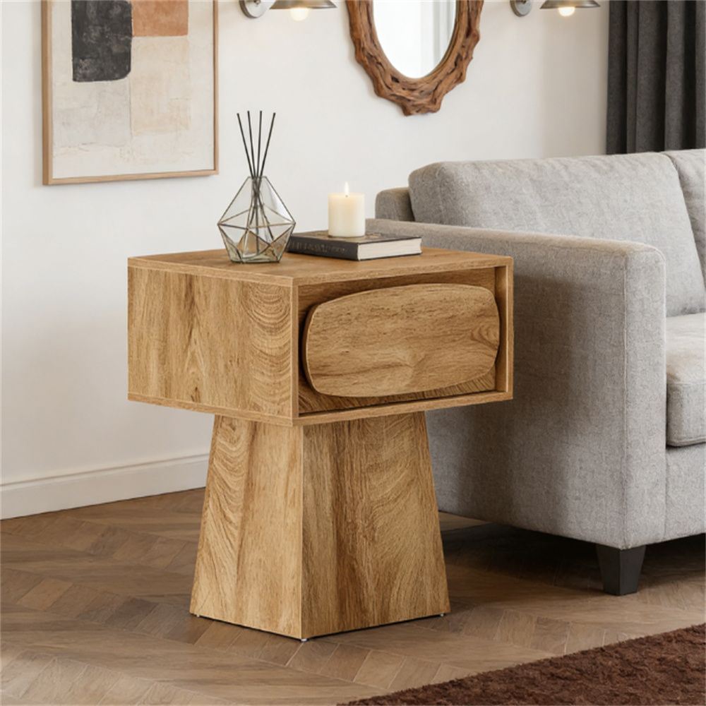 Tea table, small side table with storage drawers, coffee table