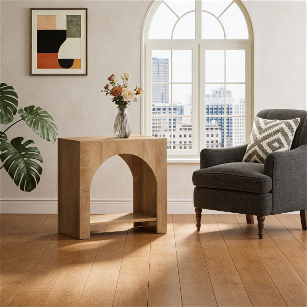 Tea table, square table, side table, coffee table, sofa table, with storage rack