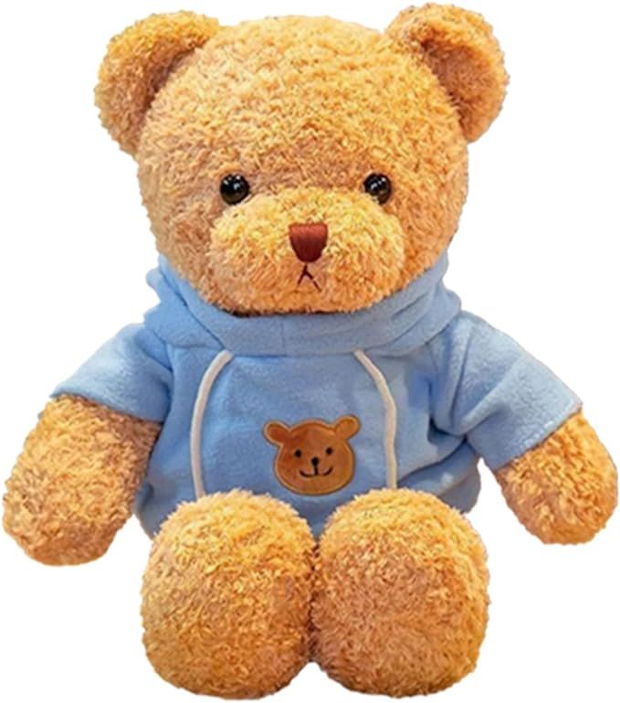 Teddy Bear Stuffed Animals Soft Plush Cute Teddy Bear Doll for Boys Girls (Blue)
