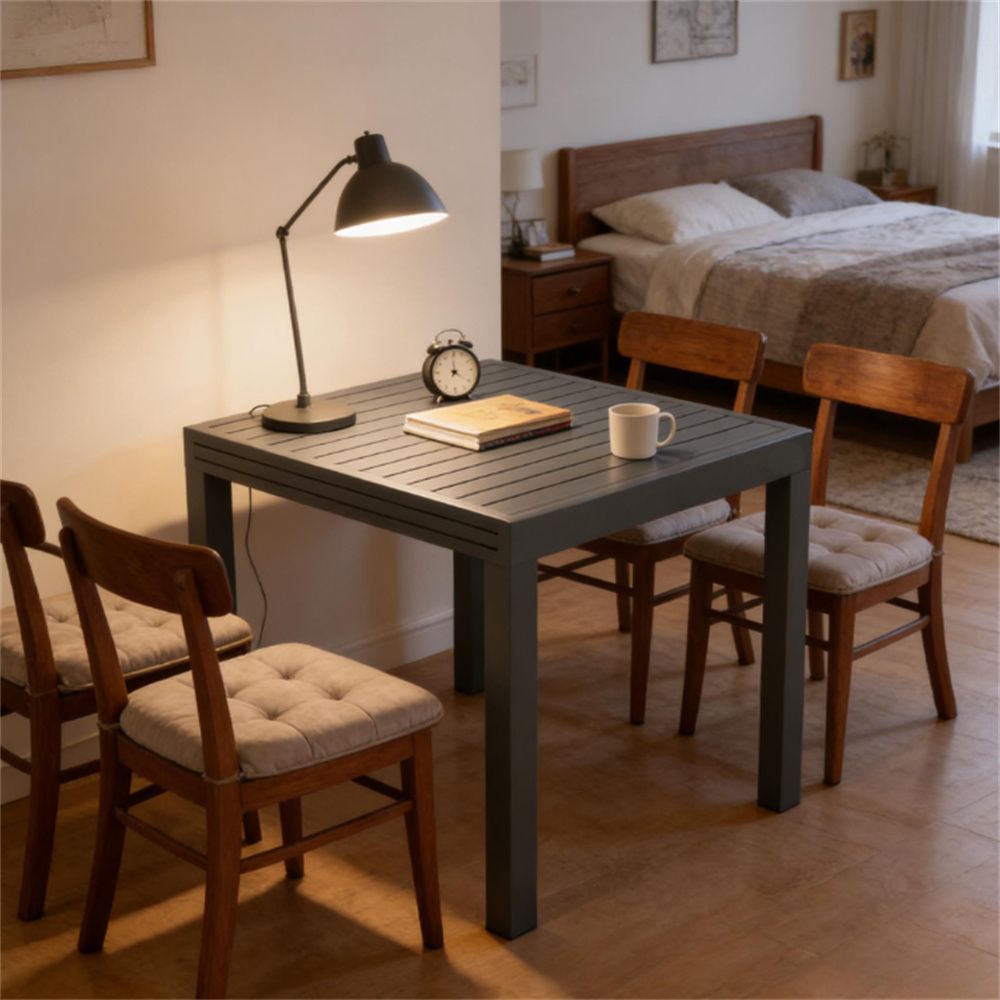 Terrace table, dining table, garden table, Gray