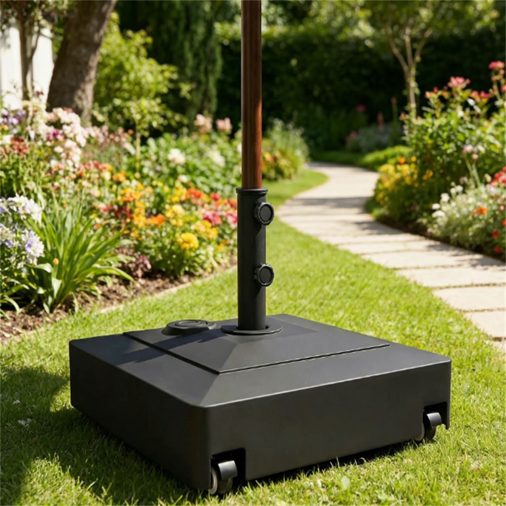 Terrace Umbrella Base, Umbrella Stand, Black (Base Only)