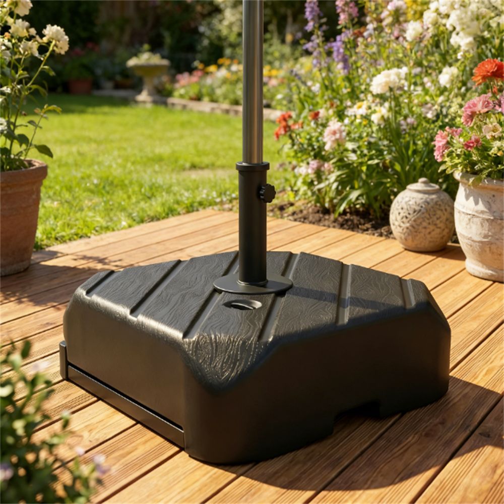 Terrace Umbrella Base, Umbrella Stand, Black