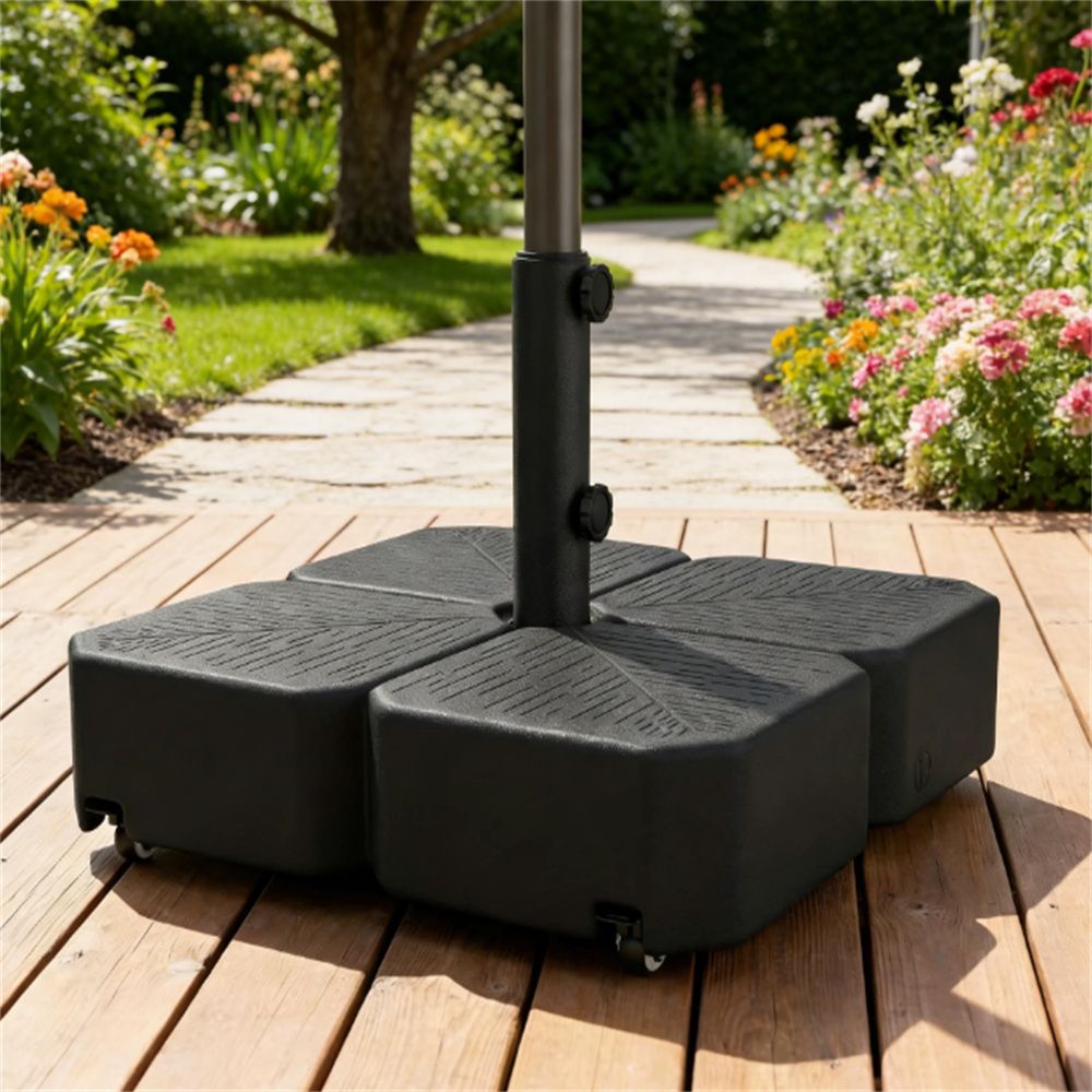 Terrace Umbrella Base, Umbrella Stand, Black