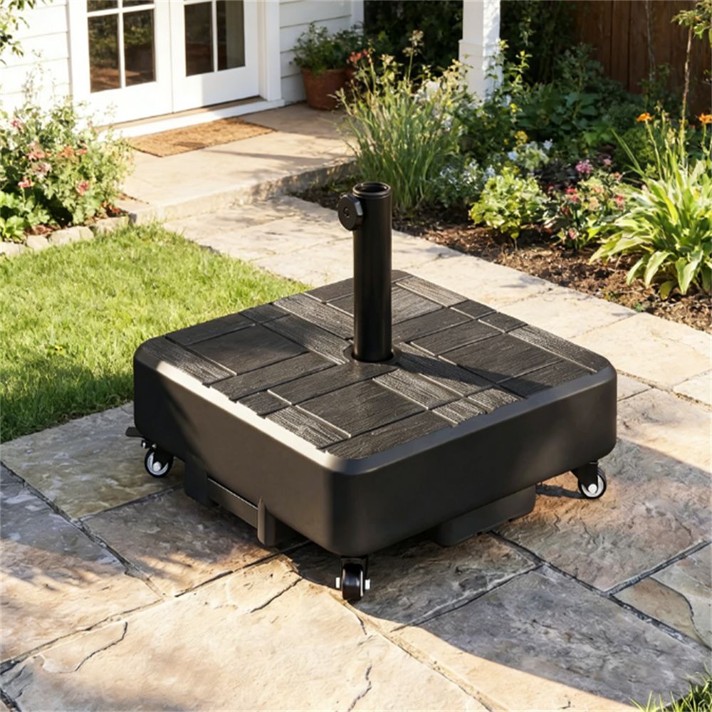 Terrace Umbrella Base, Umbrella Stand, Black