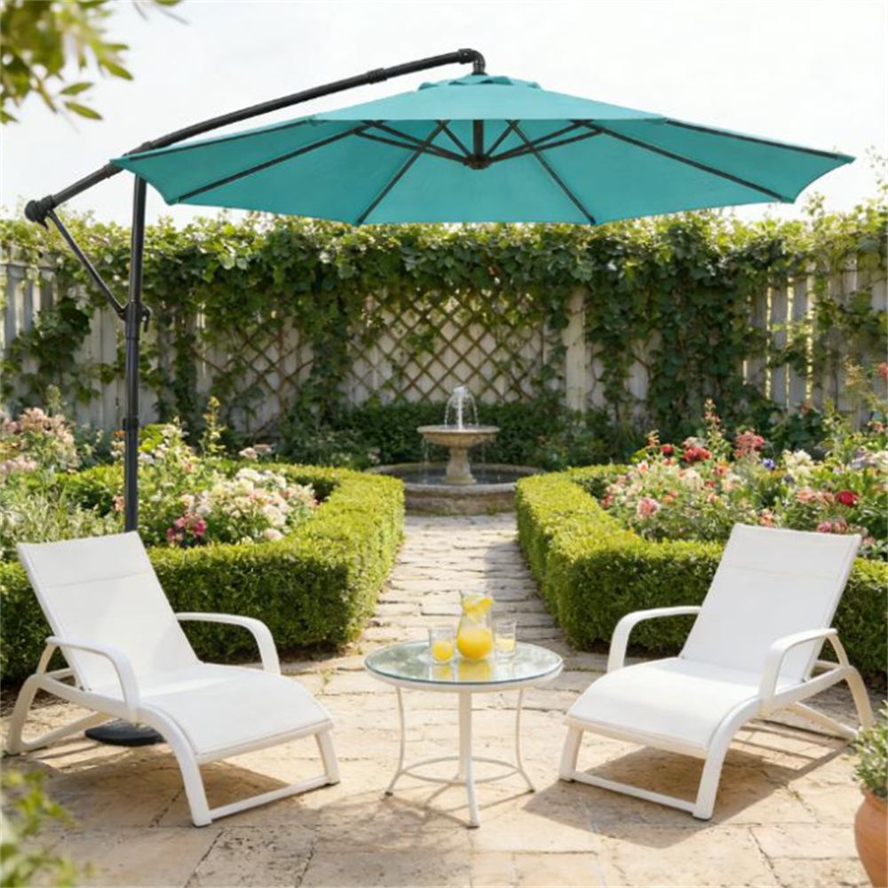 Terrace Umbrella, Courtyard Umbrella, Sun Umbrella, Sky Blue