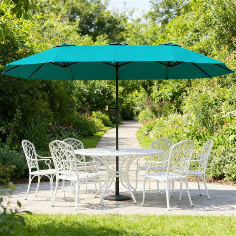 Terrace Umbrella, Courtyard Umbrella, Sunshade Umbrella, Navy Blue (without base)
