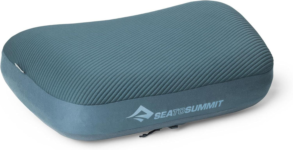 Thick Camping Memory Foam Pillow, Compressible & Ultralight Travel Pillow for Backpacking - Ergonomic Neck & Lumbar Support for Side Sleepers, Compact for Hiking, Car, Airplane