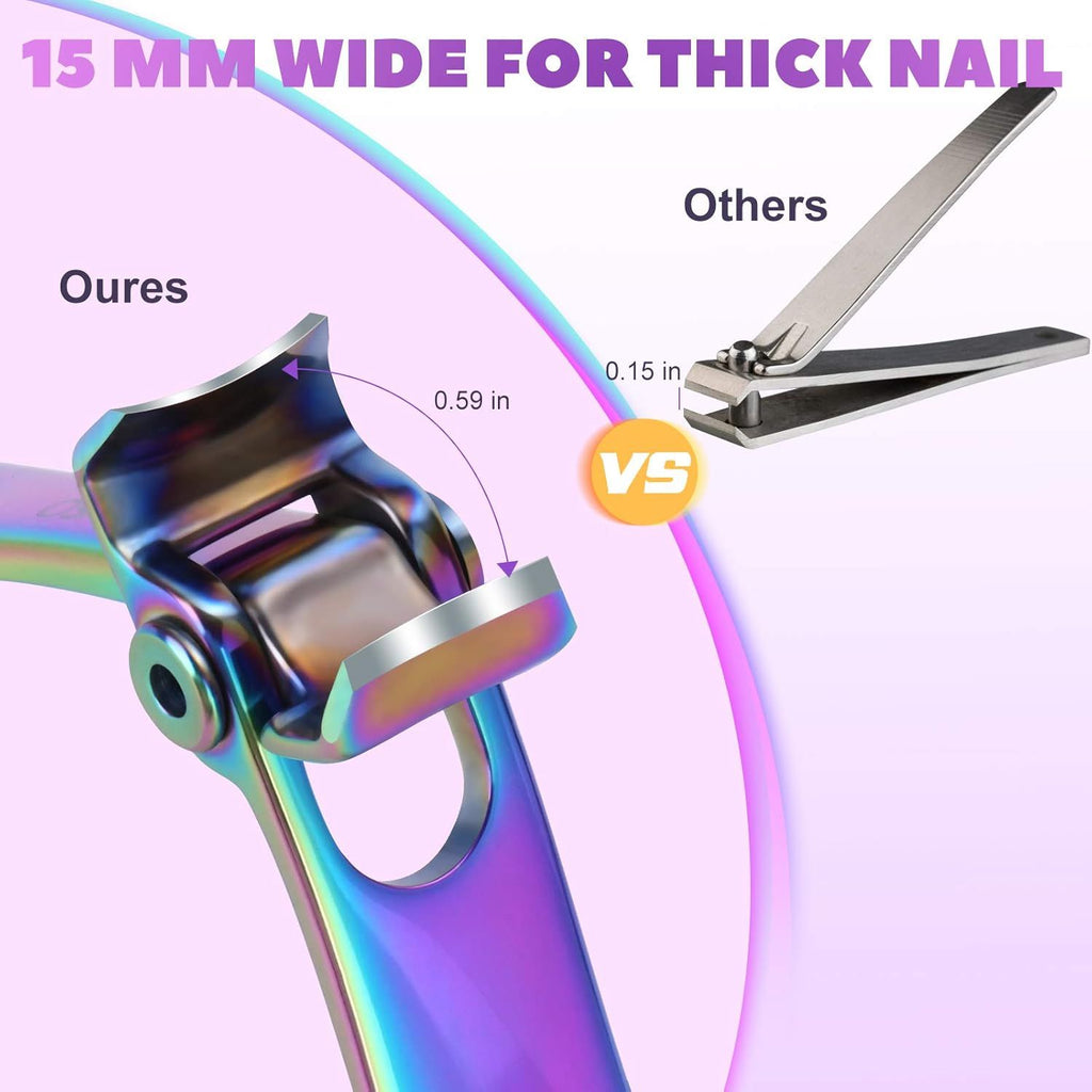 Toenail Clippers for Thick Toenails for Seniors –  Ultra Sharp Nail Clippers for Women Large German Fingernail Clippers Cutter Set for Tough Nails, Men, Adult,Gift Idea