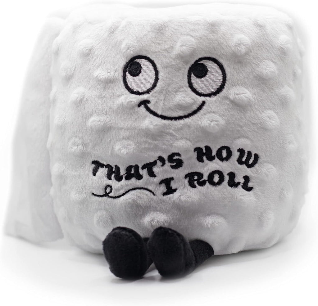 Toilet Roll Plushie - That's How I Roll Silly Toilet Paper Plush, Cute & Sassy Plush Toy for Gifting