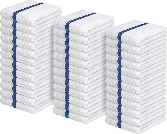 Towels Terry Bar Mop Towels (Value Pack of 36) Size 16"x19" – Absorbent and Durable, Multipurpose Cleaning Rags, Cotton Cleaning Cloths, Terry Cloth Rags, Reusable Shop Rag