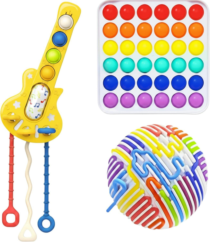 Toys, Fidget Sensory Toys Kids Girls Boys, Fidgets for Classroom Birthday Party Favors 3-Pack