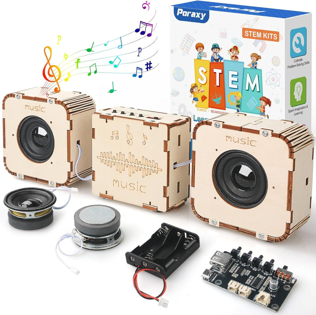 Toys for Boys Age 8-13, Build Your Own Bluetooth Speaker, Science Kits for Kids 8-12, Electronic Experiment DIY Building Projects, Gifts for Adult Teen Boy Girl 9 10 11 13 14 15 16