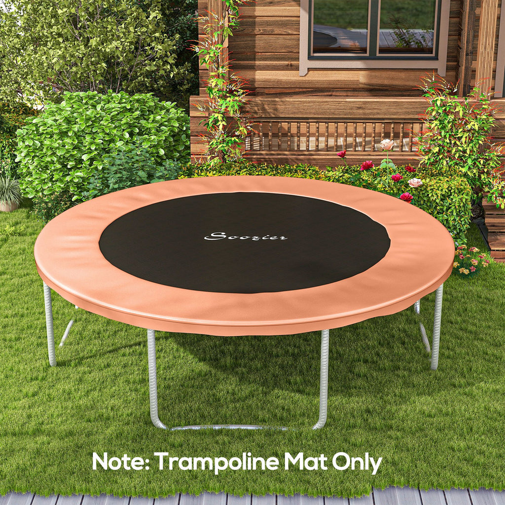 Trampoline Mat Replacement, Fits 12'/14' Trampoline with 72/80 V-Hooks & 5.5" Springs, Orange