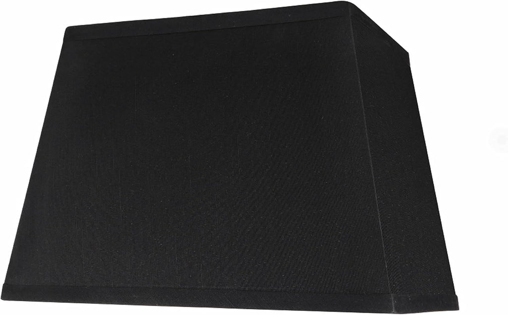Transitional Rectangle Hardback Shape Spider Construction Lamp Shade in Black