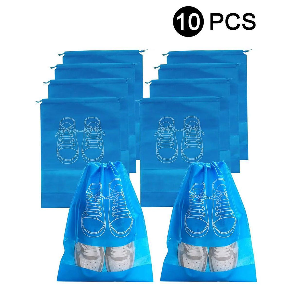 Travel Shoe Storage Bag 10-Piece Set, Breathable Nonwoven Fabric, Dustproof and Moistureproof, Perfect for Home and Travel