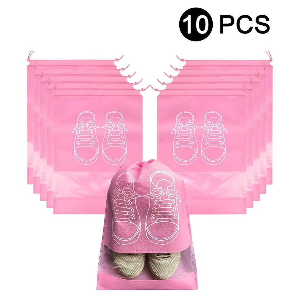 Travel Shoe Storage Bag 10-Piece Set, Breathable Nonwoven Fabric, Dustproof and Moistureproof, Perfect for Home and Travel
