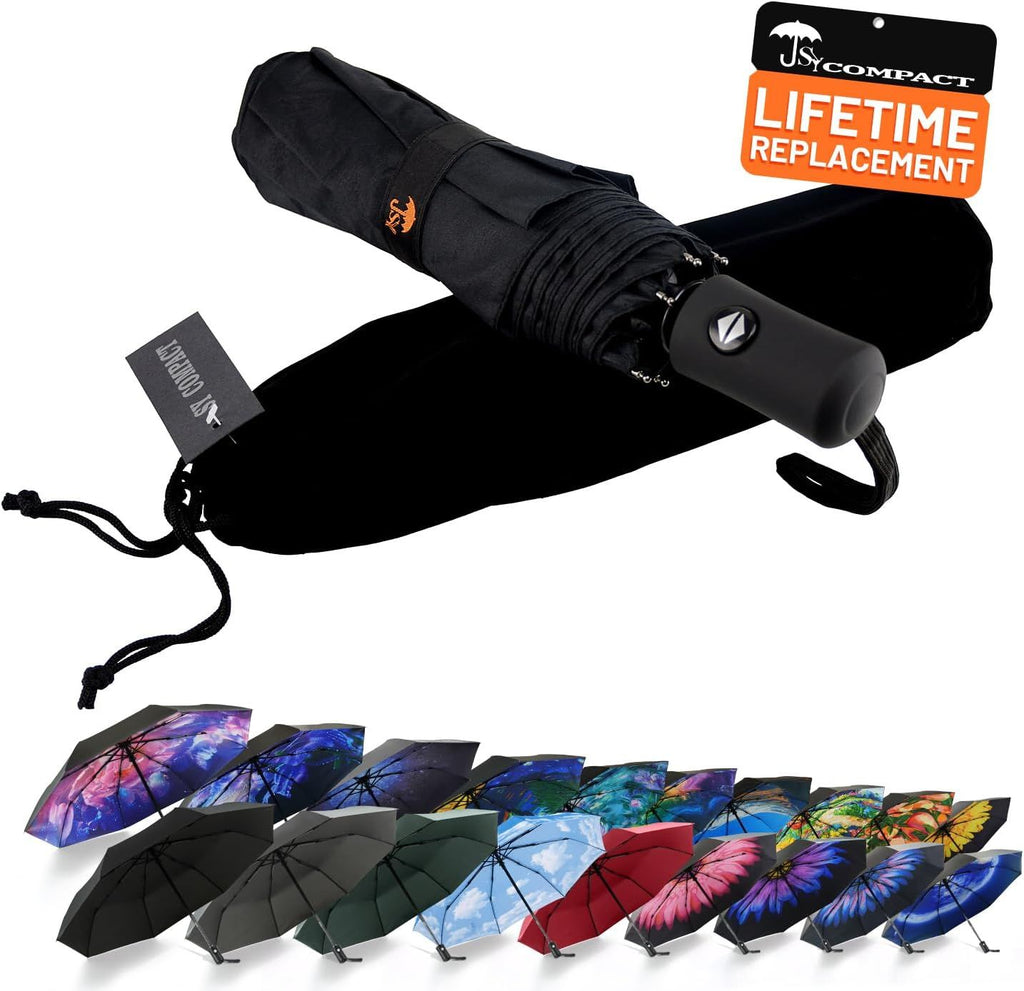 Travel Umbrella Windproof Automatic Umbrellas Small Compact UV Sun Protection Factory Outlet Umbrella