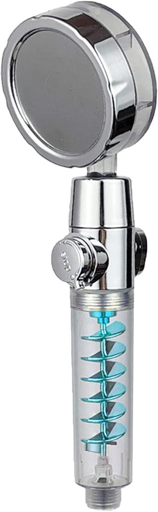 Turbo Spa Shower Head Handheld Hydro Shower Head with Three Mode Switches Powered High Pressure Hand Shower Heads (Color : C)(C) Faucet