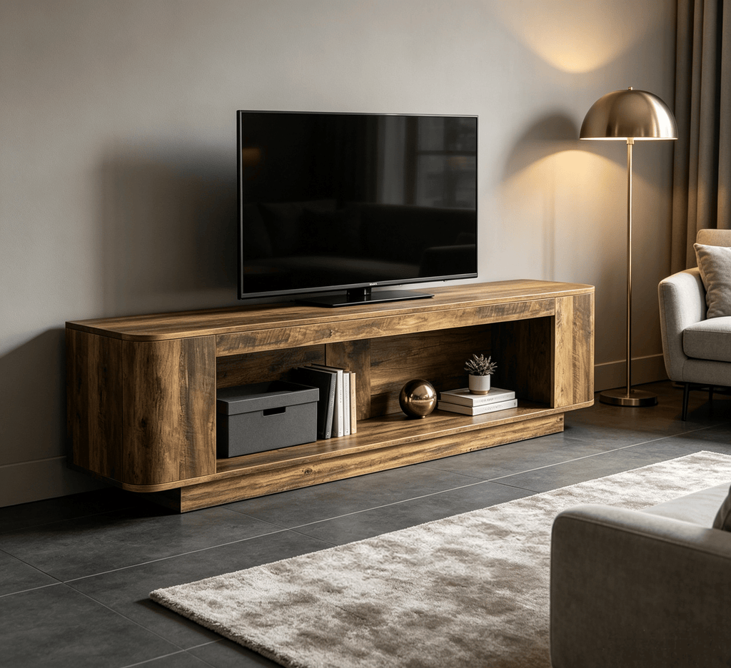 TV Stand , with Integrated LED Light Strip for 65 70 75 80 TVs