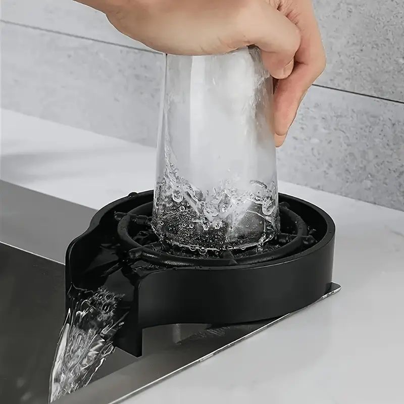 Two-piece Kitchen Sink Faucet Cup flusher, Automatic sink flusher, sink sprayer with kitchen sink Hose, the perfect kitchen sink accessory to upgrade your kitchen sink with high pressure cup washer an