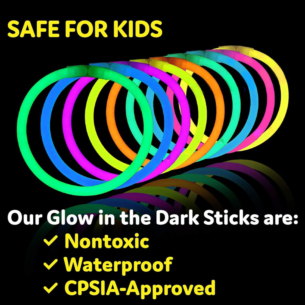 Ultra Bright Glow Sticks Bulk Party Supplies 100 Pack