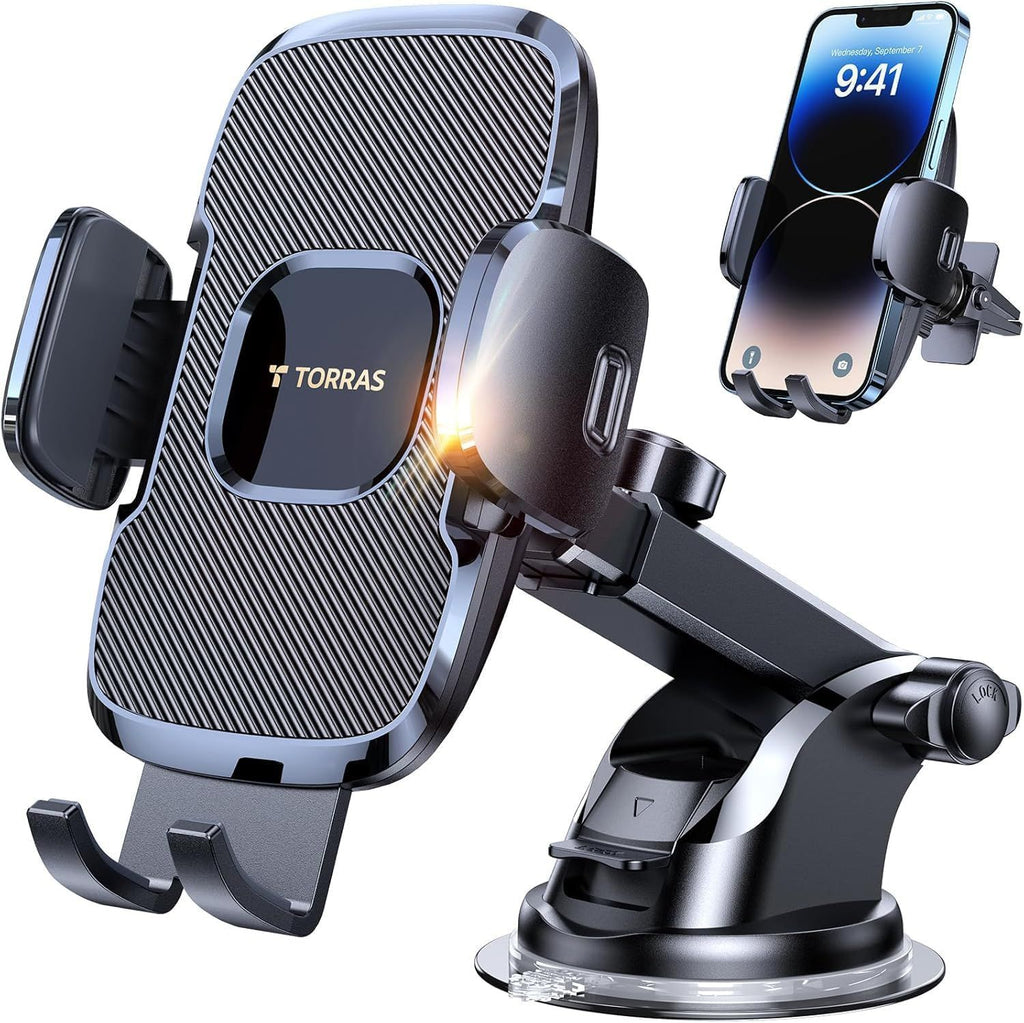 Ultra-Durable Phone Holders for Your Car 96+LBS Strongest Suction  Car Phone Holder Mount, Safety Certs Cell Phone Car Mount Truck for Dashboard Windshield Vent for iPhone 17 16 15 14 Pro Max