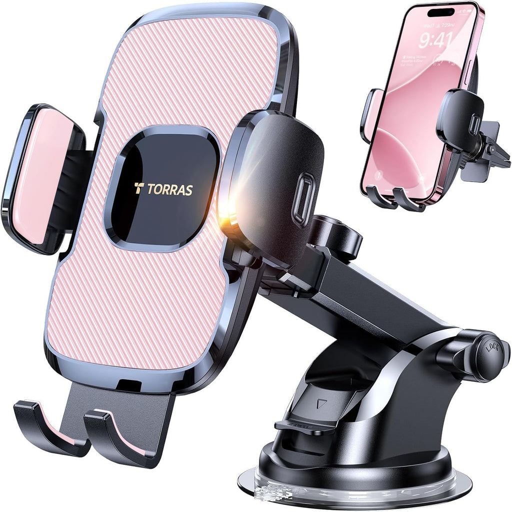 Ultra-Durable Phone Holders for Your Car 96+LBS Strongest Suction  Car Phone Holder Mount, Safety Certs Cell Phone Car Mount Truck for Dashboard Windshield Vent for iPhone 17 16 15 14 Pro Max