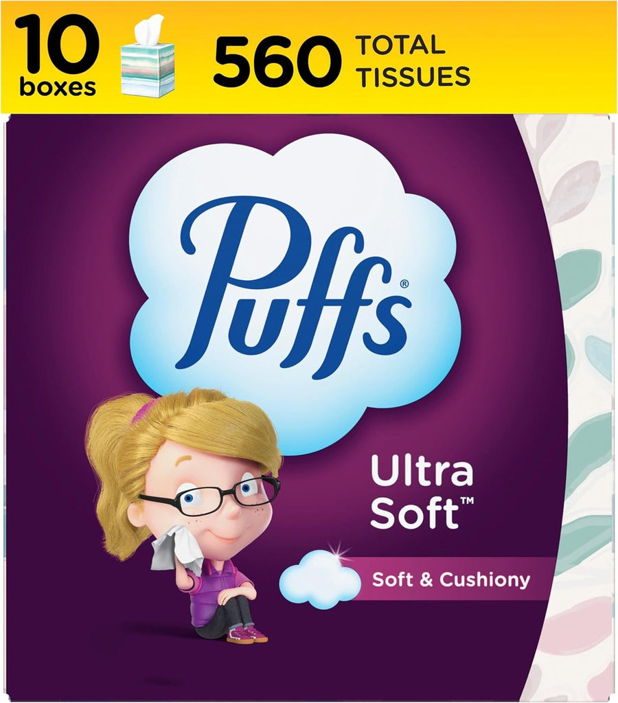 Ultra Soft Non Lotion Tissues, 10 Cubes, 56 Tissues Per Box