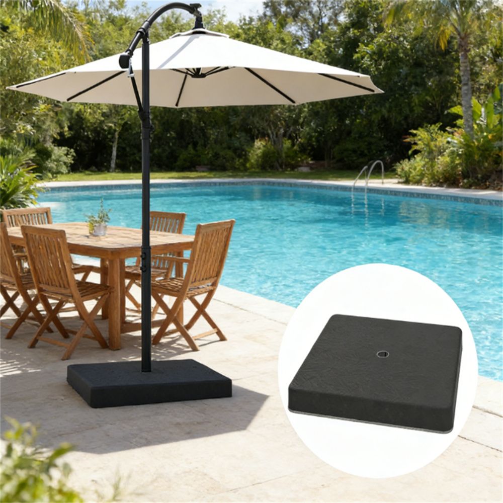 Umbrella Base, Umbrella Stand, Garden Umbrella Stand, Outdoor Umbrella Stand, Black (Base Only)