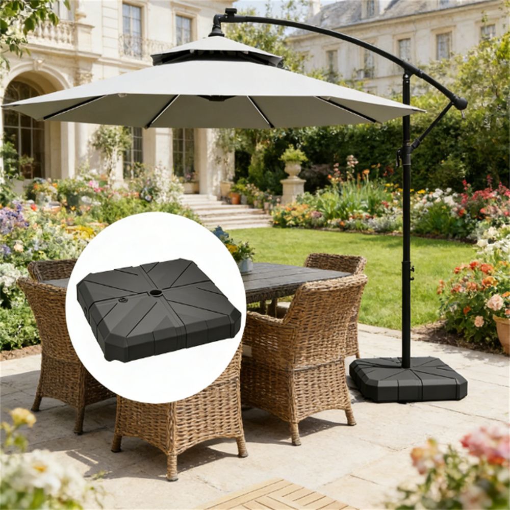 Umbrella Base, Umbrella Stand, Garden Umbrella Stand, Outdoor Umbrella Stand, Black (Base Only)