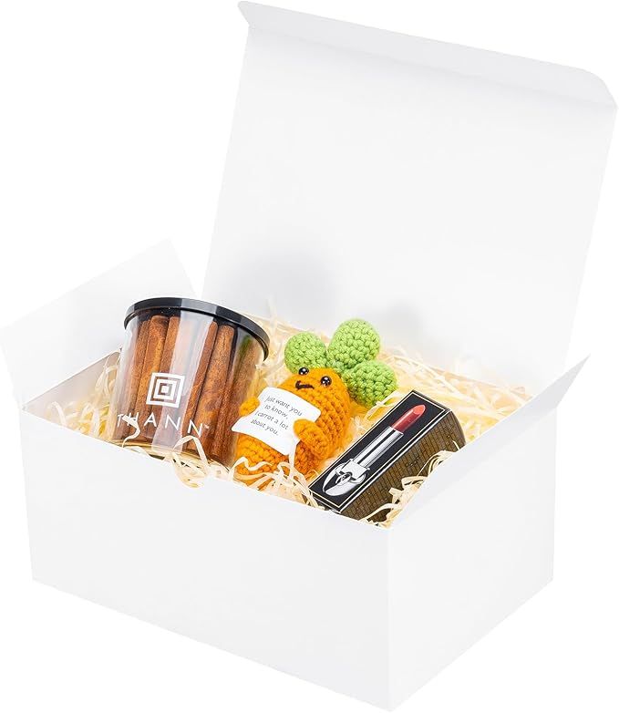 UnicoPak 6 Pack  Gift Boxes White Gift Boxes with Lids for Presents White Boxes Bulk for Gifts Birthday