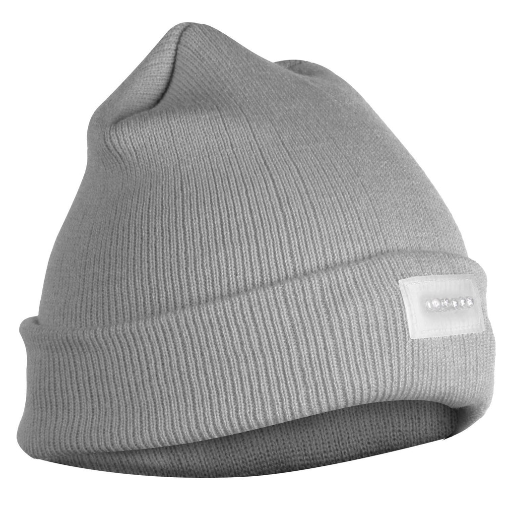 Unisex 5 LED Knitted Beanie Winter Warm Hat Camping Jogging Running Cap Headlamp