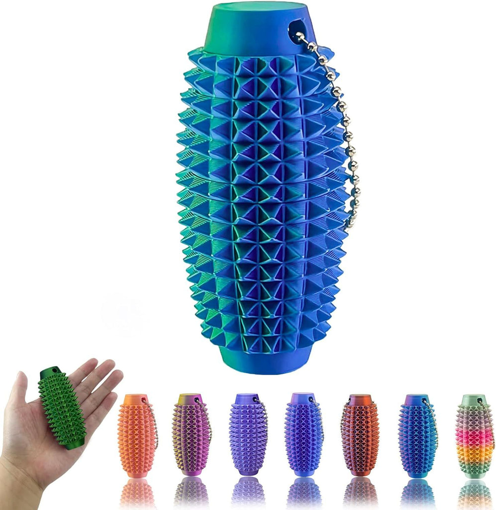 Upgrade Little Ouchies Pain Stim Fidget, 3D Printed Fidget Toys Anxiety Relief Items, Grippie Stim Keychain, Stim Toys for Autistic Adults, Hard Spiky Sensory Toys, Novelty Gifts for Friends