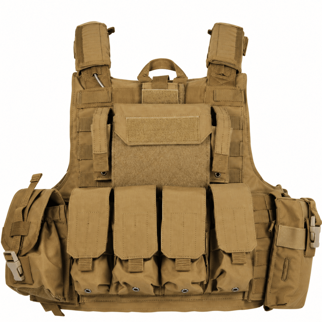 Utility Training Vest with Front Pouches, Side Storage and Patch Panel
